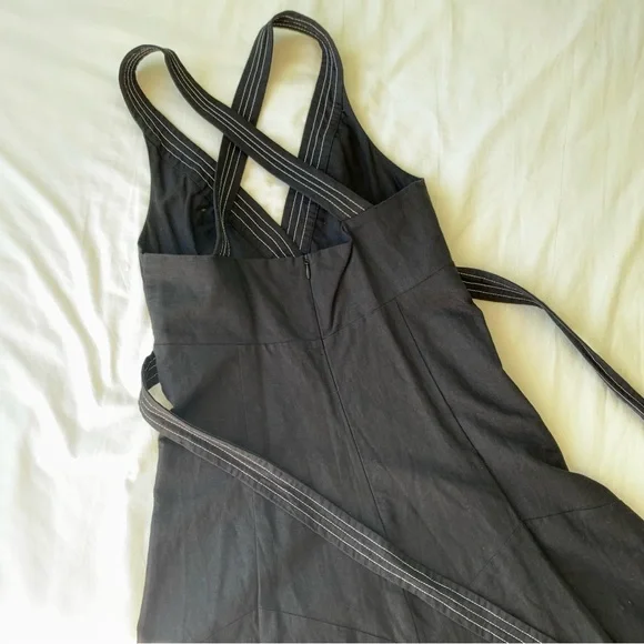Zara Strappy Linen Blend Dress - Picture 6 of 9